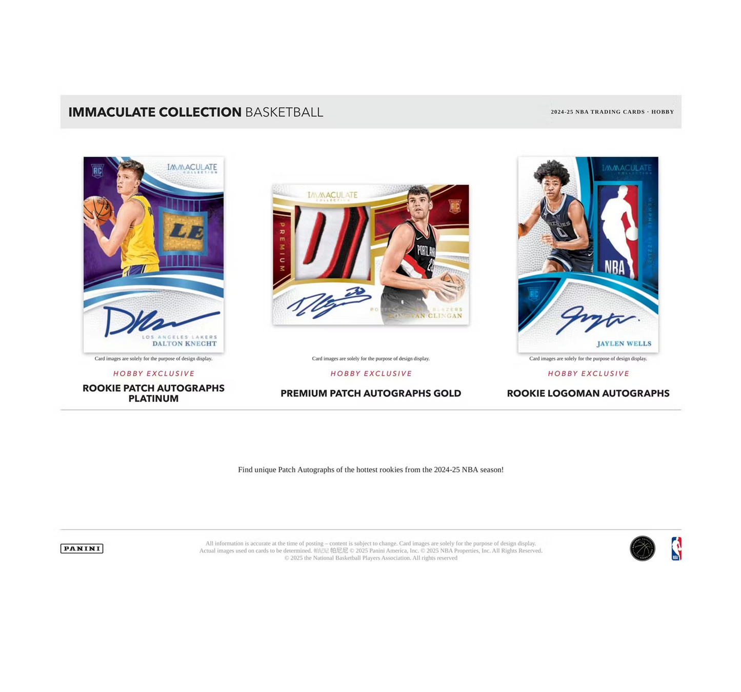 2024-25 Panini Immaculate Basketball Hobby 5-Box Case