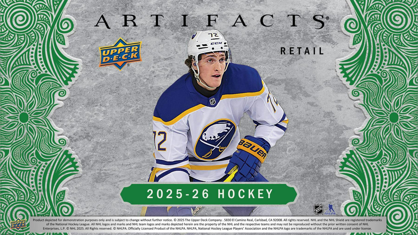 2025/26 Upper Deck Artifacts Hockey 6-Pack Blaster 20-Box Case (Presell)