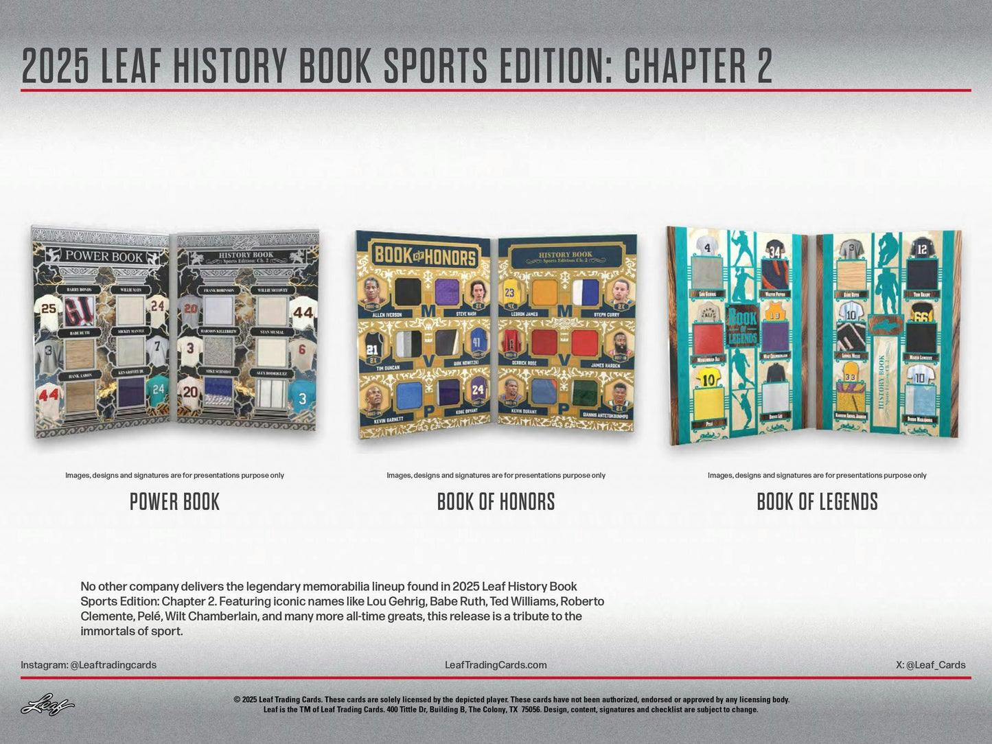 2025 Leaf History Book Sports Edition: Chapter 2 Hobby Box (Presell)
