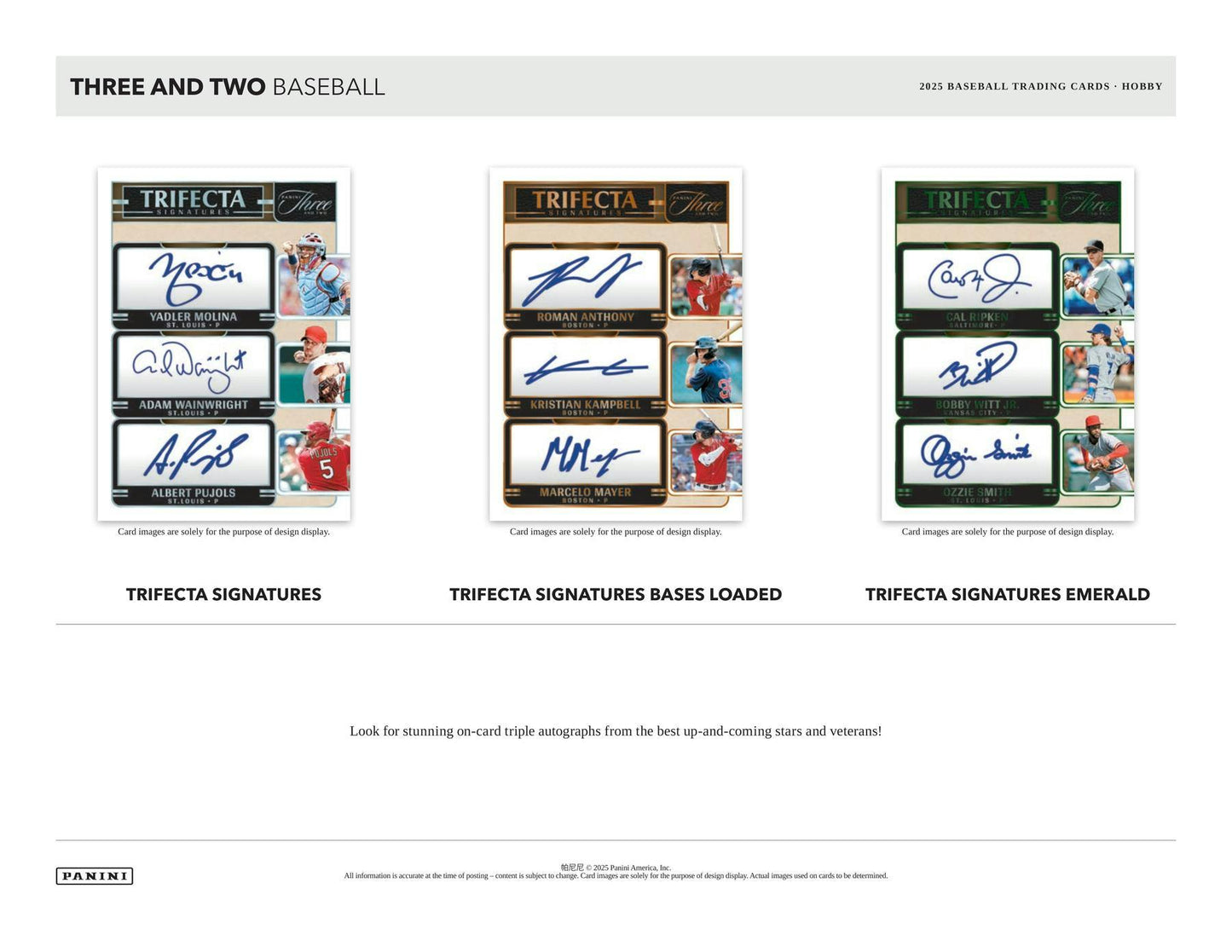 2025 Panini Three and Two Baseball Hobby Box (Presell)