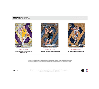 2024-25 Panini Mosaic Basketball Hobby 12-Box Case