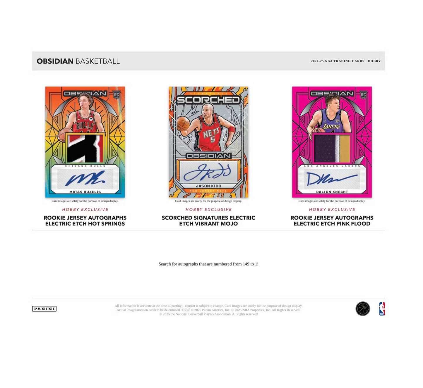 2024-25 Panini Obsidian Basketball Hobby 12-Box Case