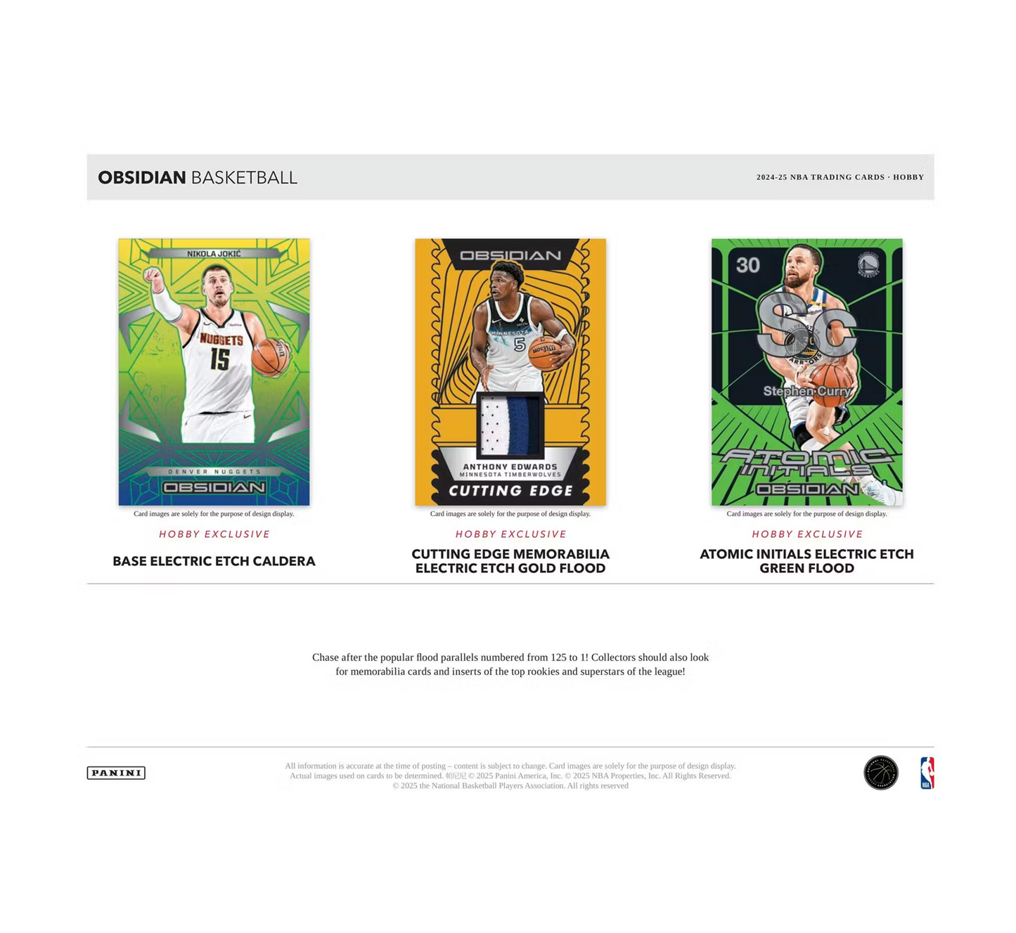 2024-25 Panini Obsidian Basketball Hobby 12-Box Case