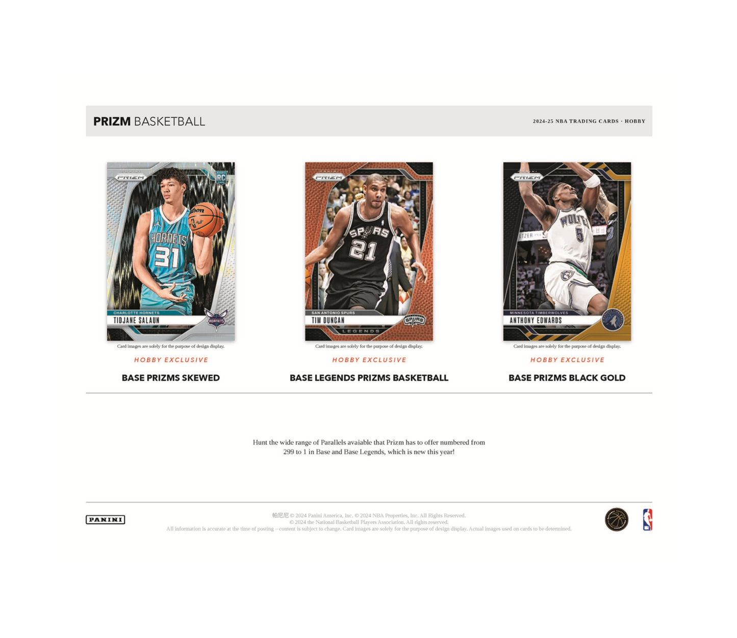 2024-25 Panini Prizm Basketball Hobby 12-Box Case