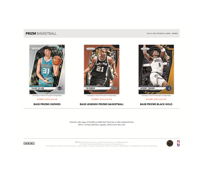 2024-25 Panini Prizm Basketball Hobby 12-Box Case