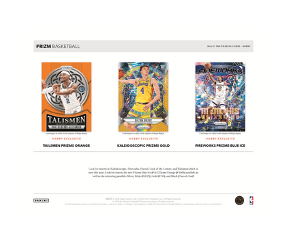 2024-25 Panini Prizm Basketball Hobby 12-Box Case
