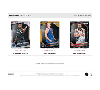 2024-25 Panini Prizm Black Basketball Hobby Box