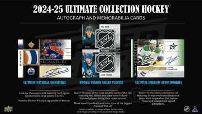 2024/25 Upper Deck Ultimate Collection Hockey Hobby Box (Presell)