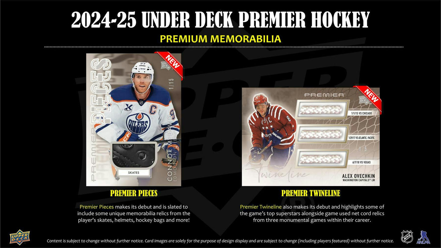 2024/25 Upper Deck Premier Hockey Hobby Box (Presell)