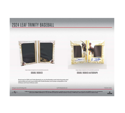 2024 Leaf Trinity Baseball Hobby 12-Box Case