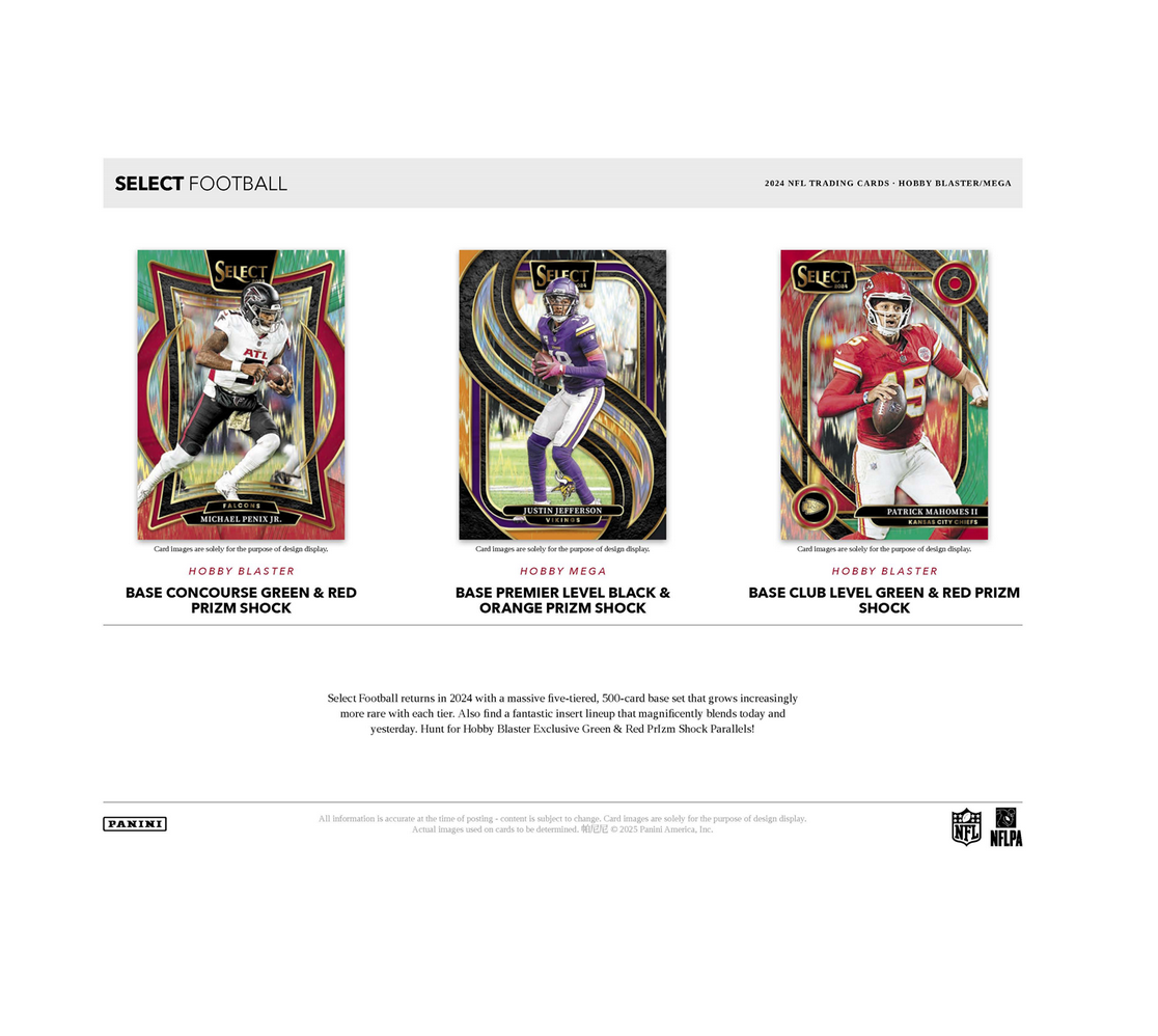 2024 Panini Select Football Hobby Mega 20-Box Case