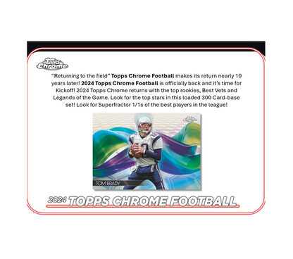 2024 Topps Chrome Football Breaker Delight 10-Box Case