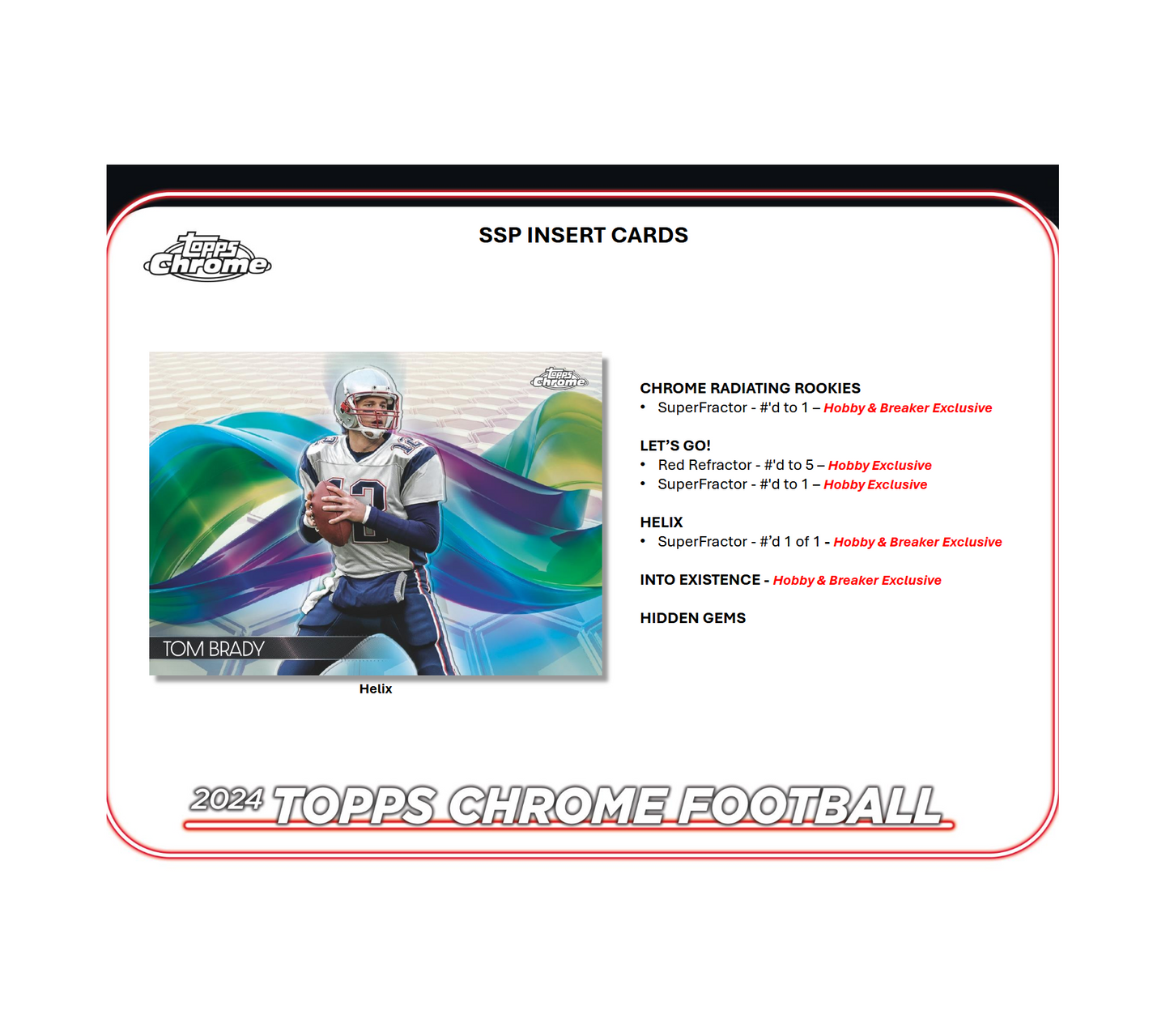 2024 Topps Chrome Football Breaker Delight 10-Box Case