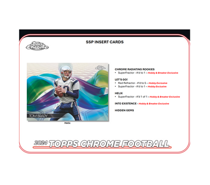 2024 Topps Chrome Football Breaker Delight 10-Box Case