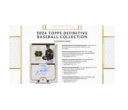 2024 Topps Definitive Collection Baseball Hobby 2-Box Case