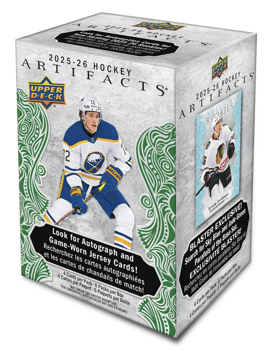 2025/26 Upper Deck Artifacts Hockey 6-Pack Blaster 20-Box Case (Presell)