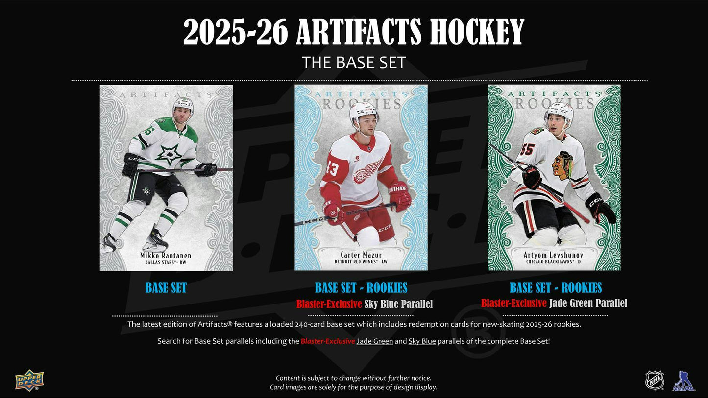 2025/26 Upper Deck Artifacts Hockey 6-Pack Blaster 20-Box Case (Presell)