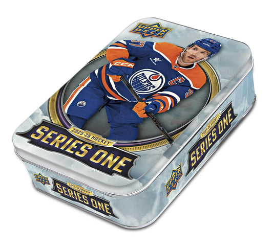 2025/26 Upper Deck Series 1 Hockey Tin (Box) Case (12 Ct.) (Presell)