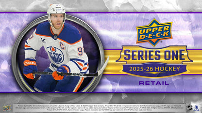 2025/26 Upper Deck Series 1 Hockey Tin (Box) Case (12 Ct.) (Presell)
