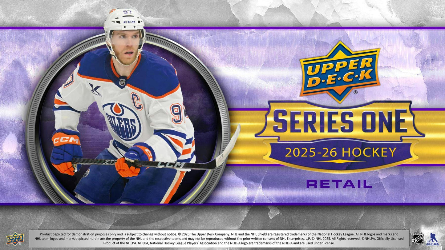 2025/26 Upper Deck Series 1 Hockey 4-Pack Blaster 20-Box Case (Presell)