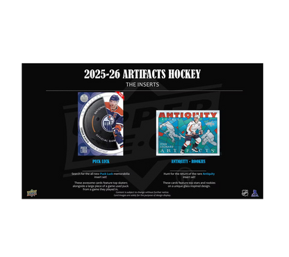 2025-26 Upper Deck Artifacts Hockey Hobby 10-Box Case