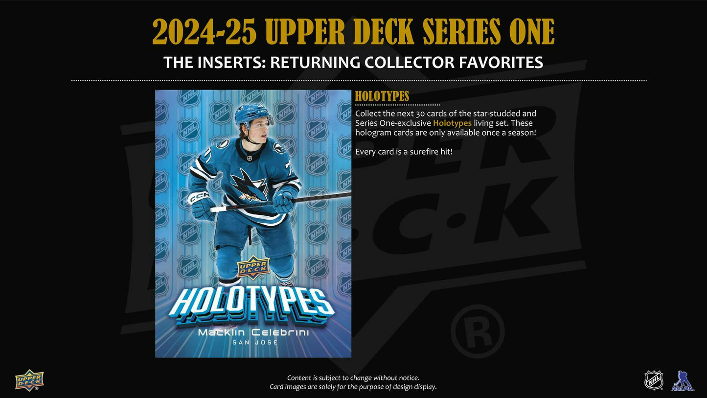 2025/26 Upper Deck Series 1 Hockey Hobby Box (Presell)