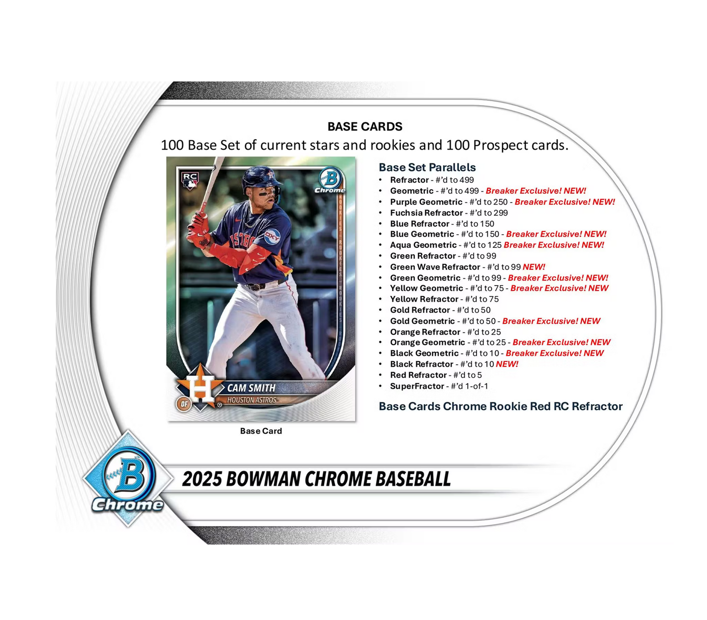 2025 Bowman Chrome Baseball Breakers Delight 6-Box Case