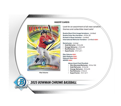 2025 Bowman Chrome Baseball Breakers Delight 6-Box Case