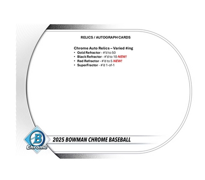 2025 Bowman Chrome Baseball Breakers Delight 6-Box Case