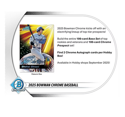 2025 Bowman Chrome Baseball Hobby 12-Box Case