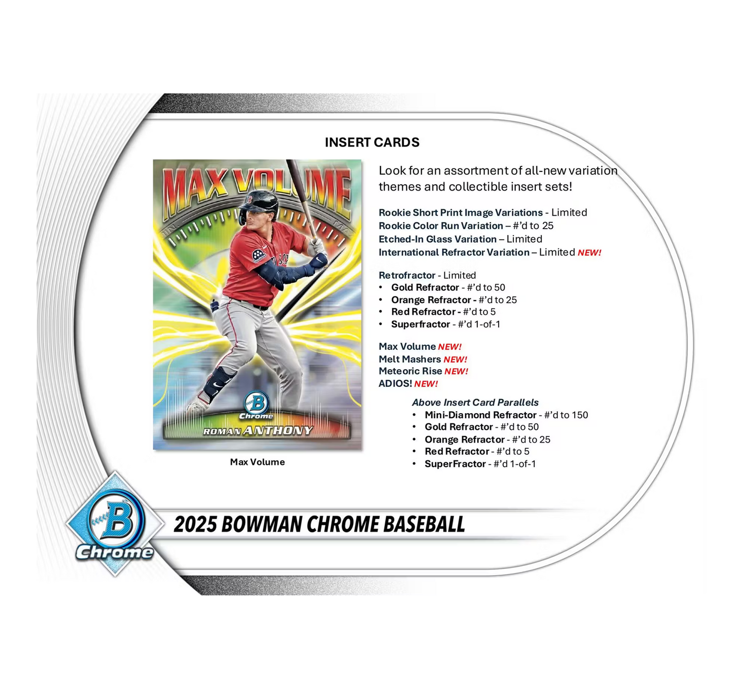 2025 Bowman Chrome Baseball Hobby 12-Box Case