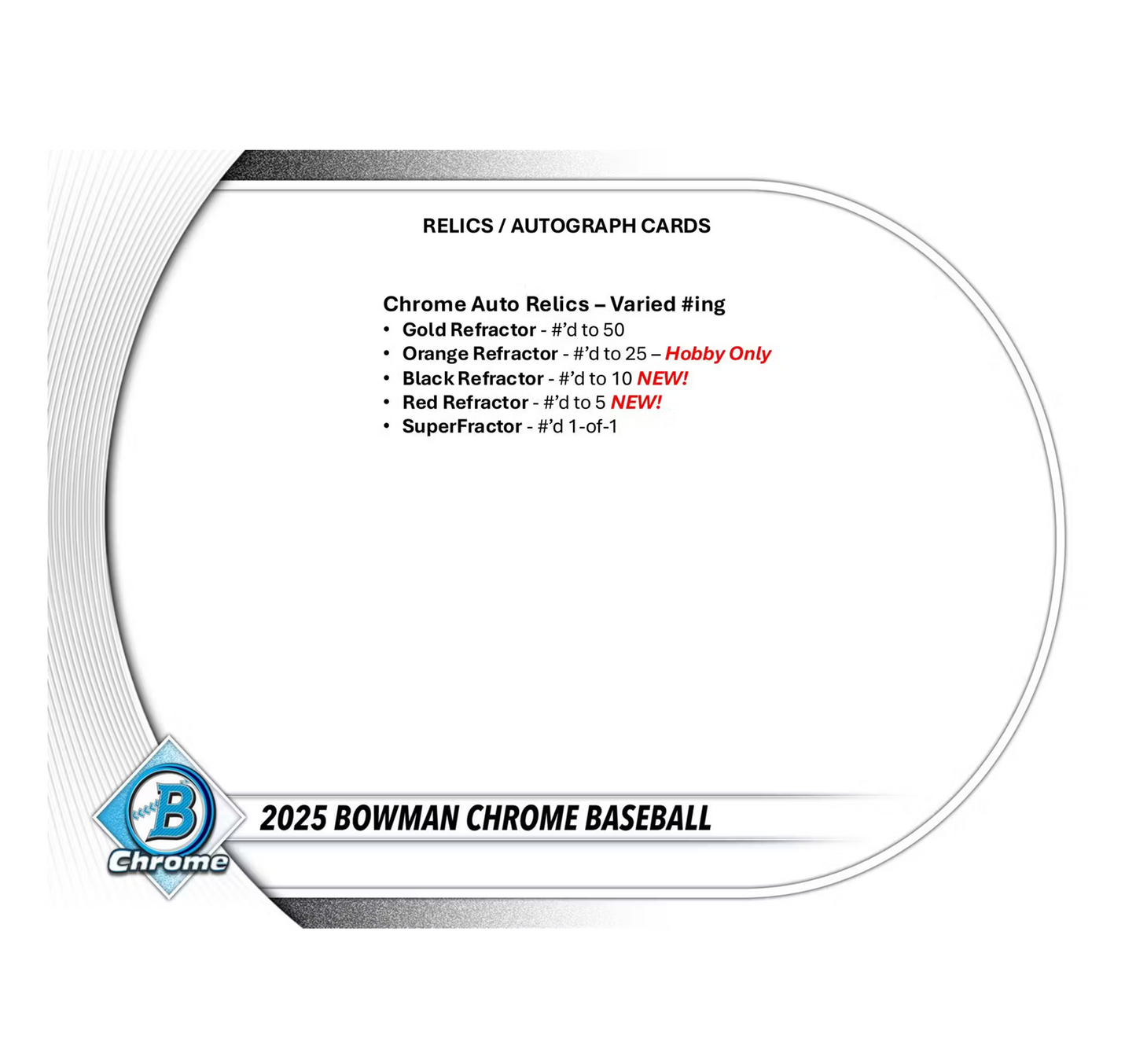 2025 Bowman Chrome Baseball Hobby 12-Box Case