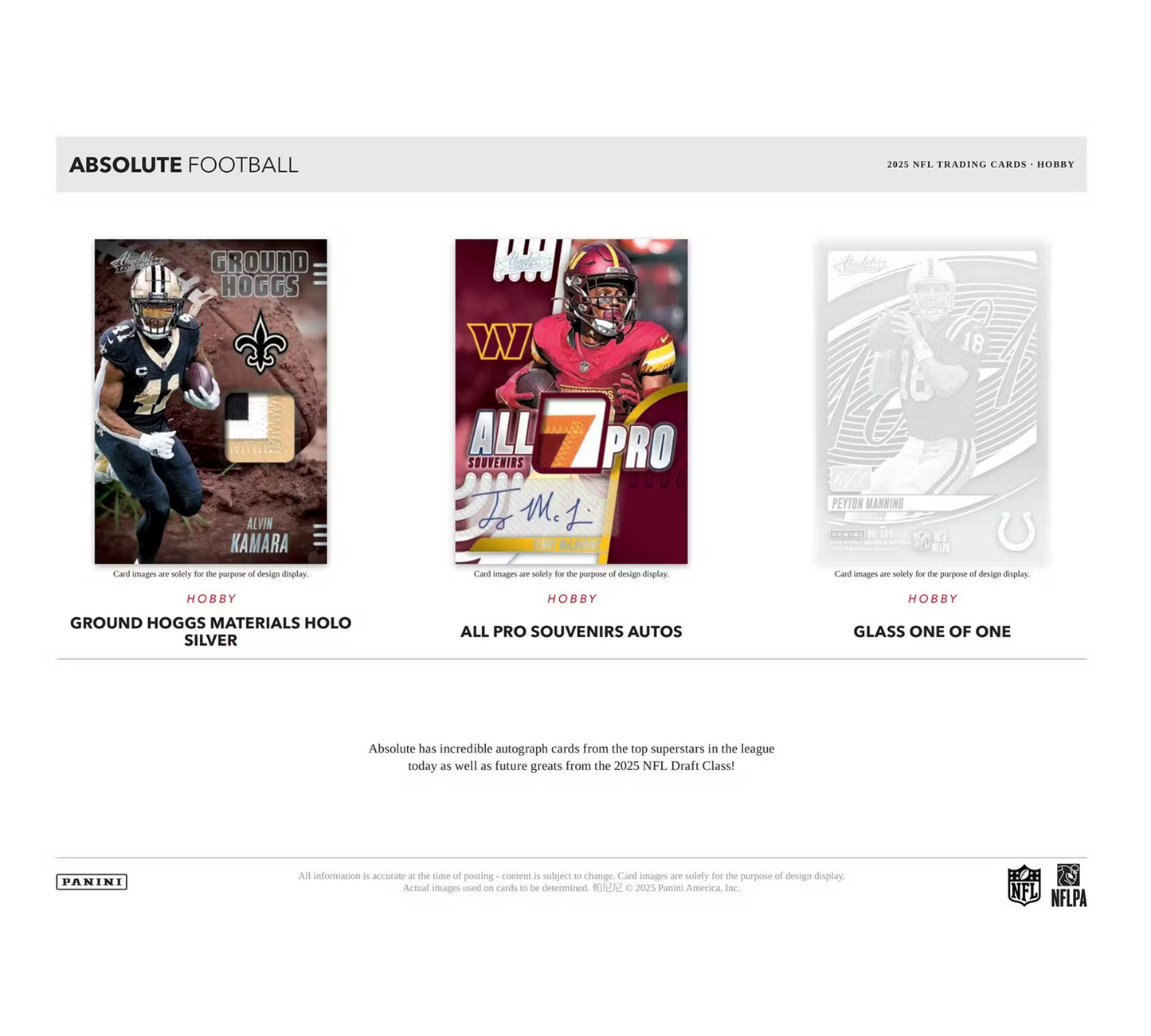 2025 Panini Absolute Football Hobby Box