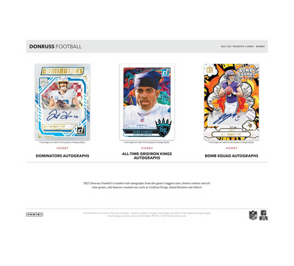 2025 Panini Donruss Football Hobby 18-Box Case