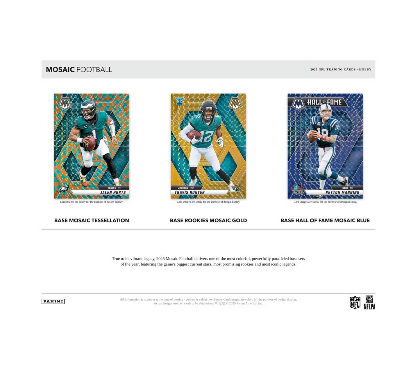 2025 Panini Mosaic Football Hobby Box