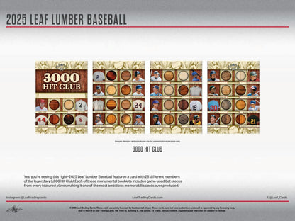 2025 Leaf Lumber Baseball Hobby Box (Presell)