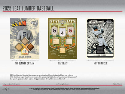 2025 Leaf Lumber Baseball Hobby Box (Presell)