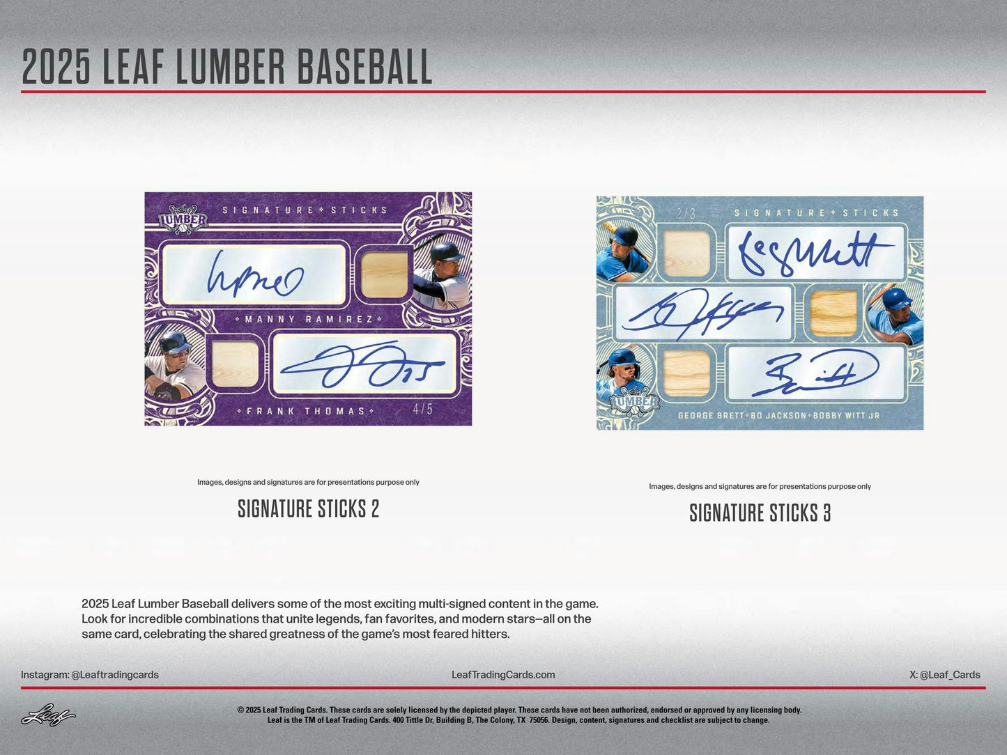 2025 Leaf Lumber Baseball Hobby Box (Presell)