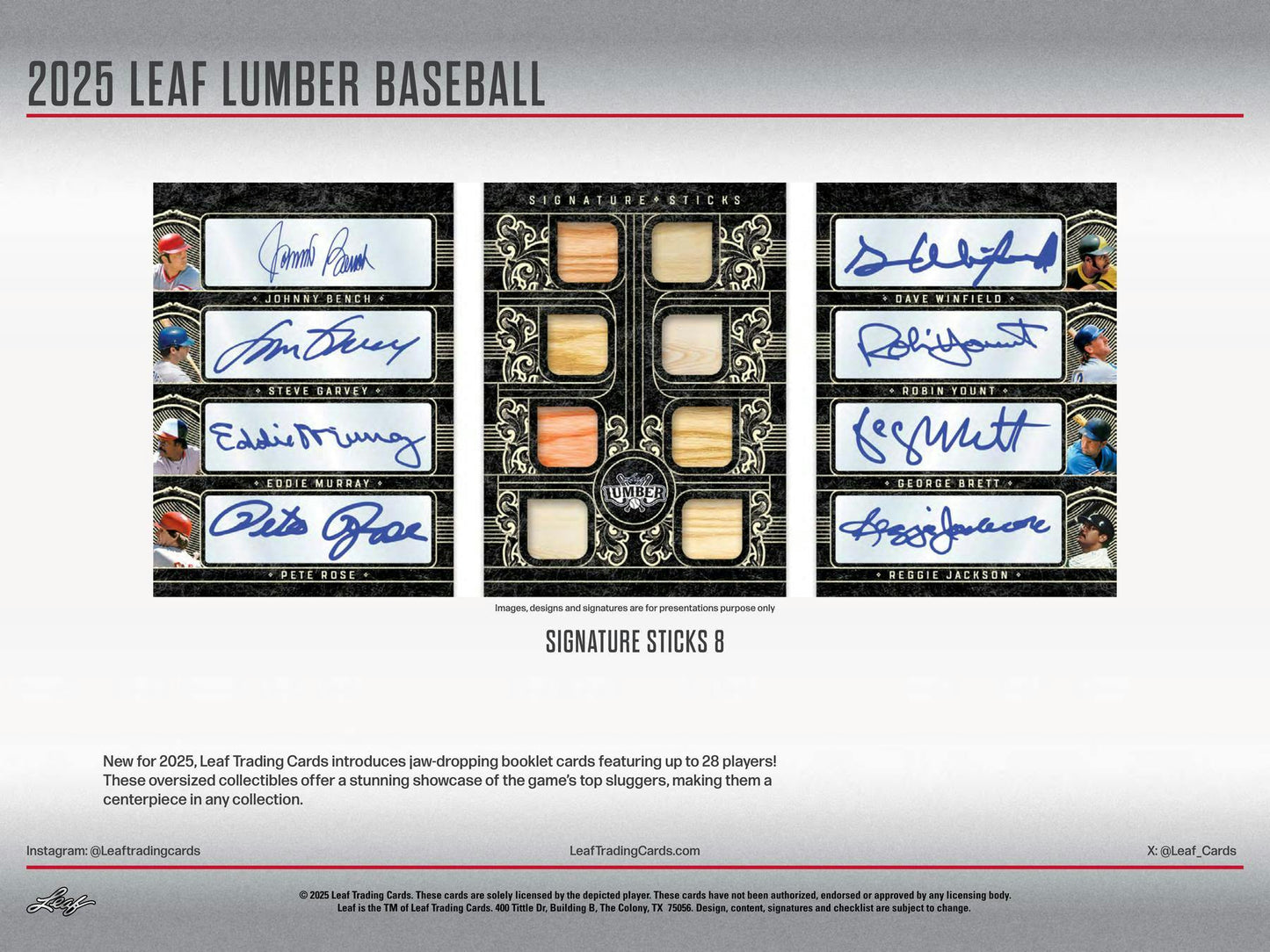 2025 Leaf Lumber Baseball Hobby 10-Box Case (Presell)