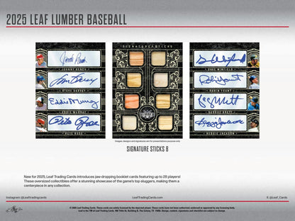 2025 Leaf Lumber Baseball Hobby Box (Presell)