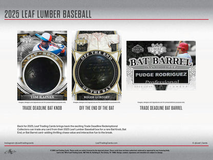 2025 Leaf Lumber Baseball Hobby Box (Presell)