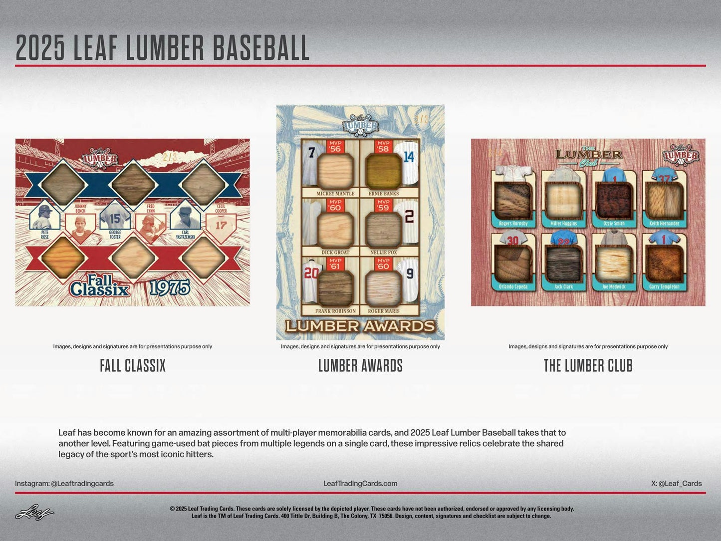 2025 Leaf Lumber Baseball Hobby Box (Presell)