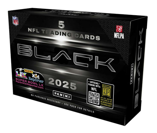 2025 Panini Black Football Hobby 12-Box Case (Presell)