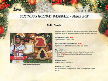 2025 Topps Holiday Baseball Mega 20-Box Case (Presell)