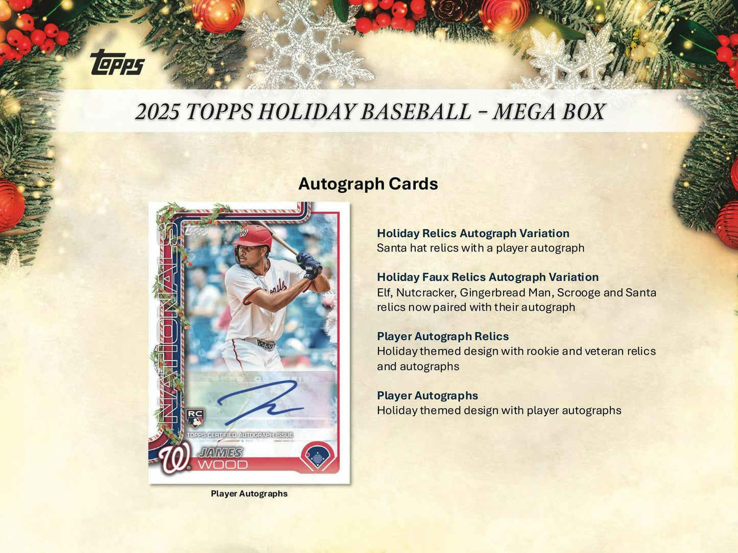 2025 Topps Holiday Baseball Mega 20-Box Case (Presell)