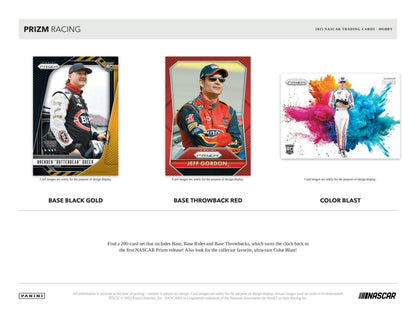 2025 Panini Prizm NASCAR Racing Hobby 12-Box Case (Presell)