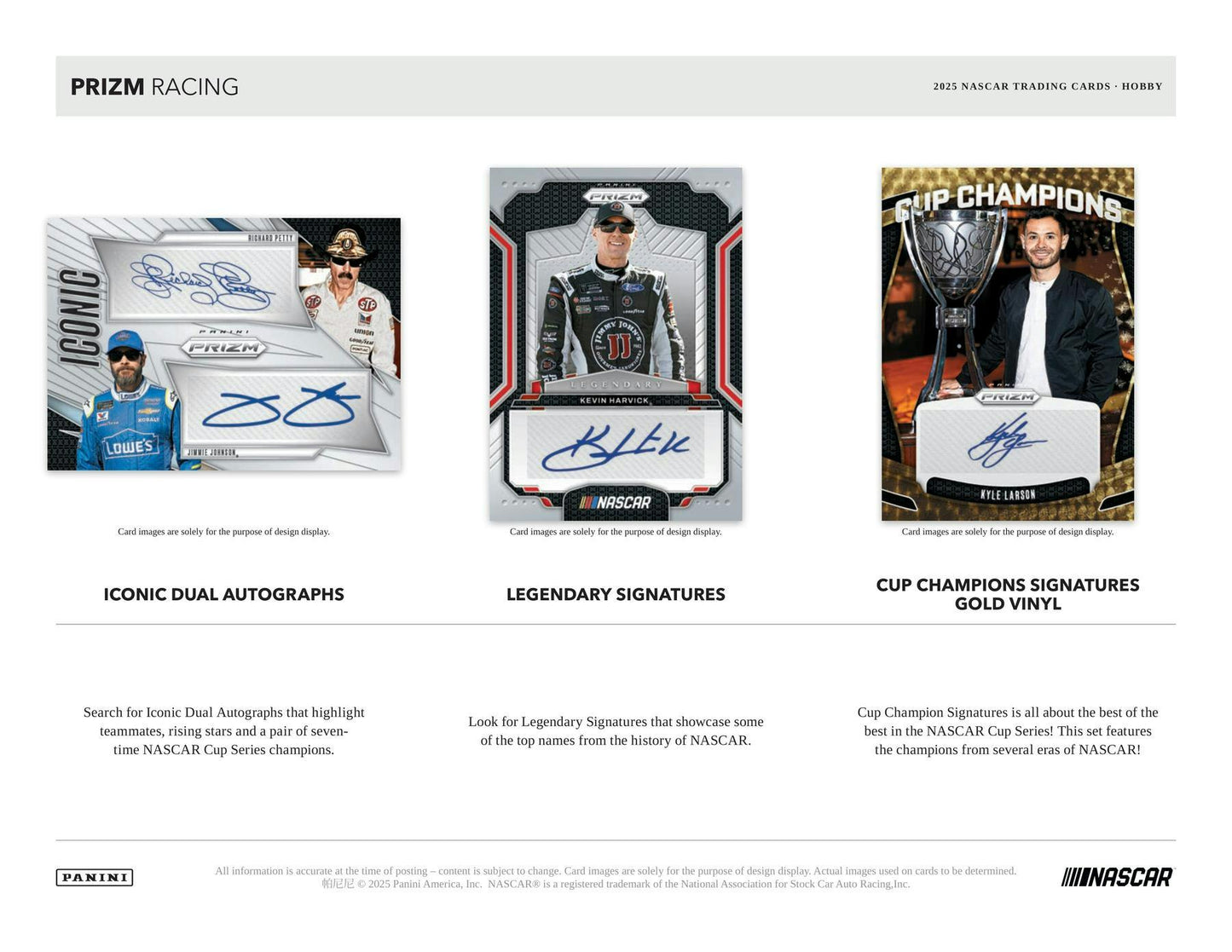 2025 Panini Prizm NASCAR Racing Hobby Box (Presell)