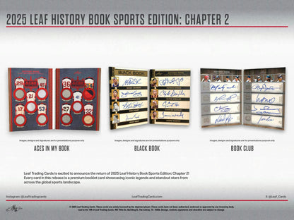 2025 Leaf History Book Sports Edition: Chapter 2 Hobby Box (Presell)