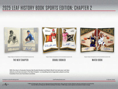 2025 Leaf History Book Sports Edition: Chapter 2 Hobby Box (Presell)