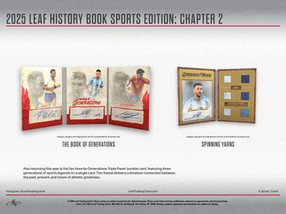 2025 Leaf History Book Sports Edition: Chapter 2 Hobby Box (Presell)